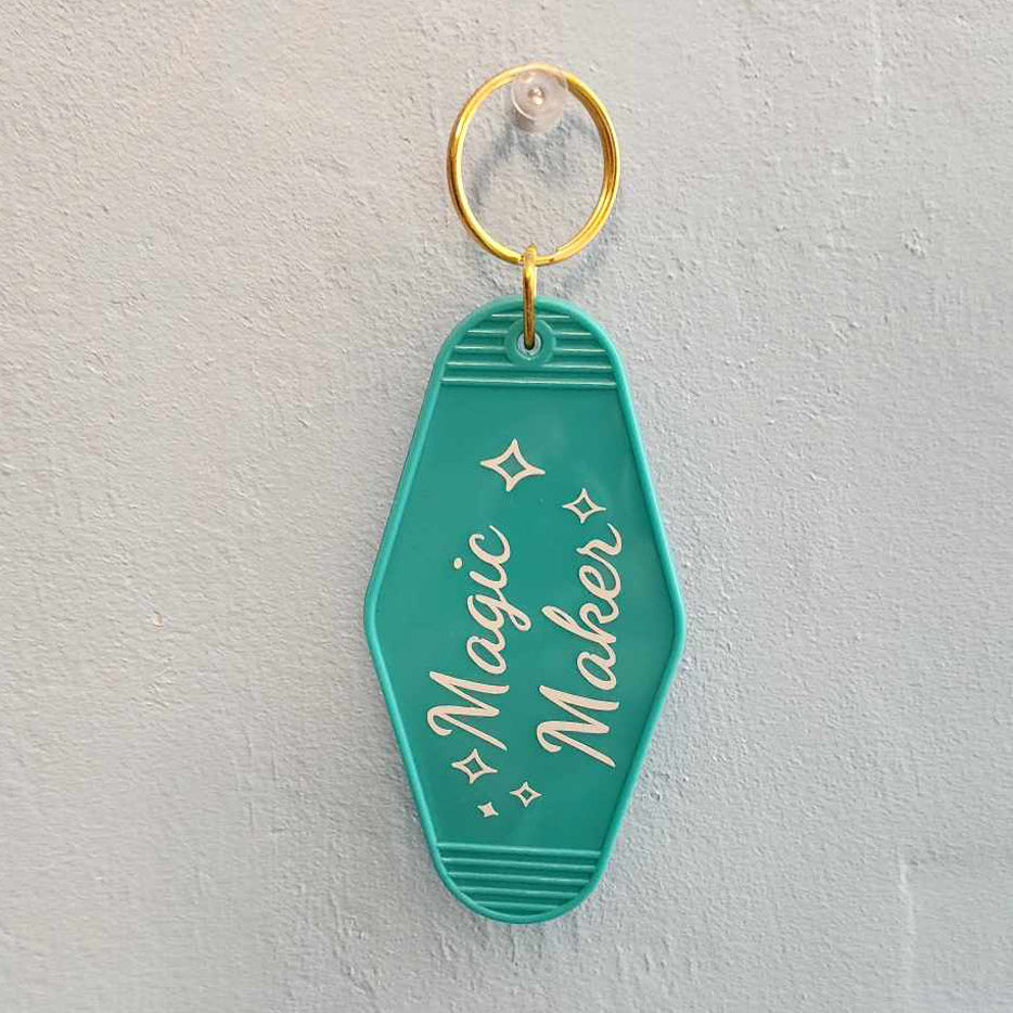 magic maker disney inspired design with stars motel keychain
