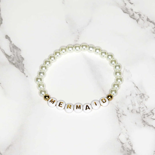 Bracelet: Mermaid (pearl/white)