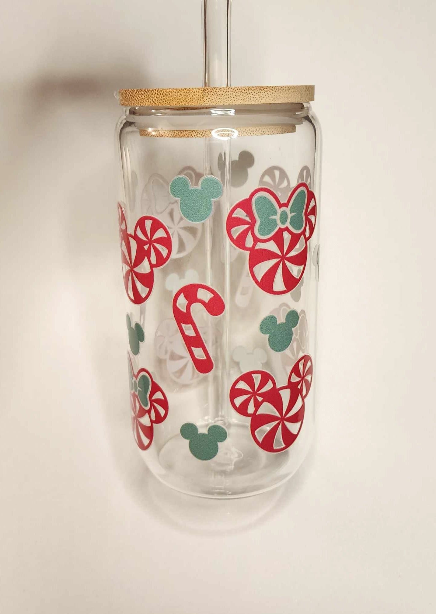 Candy Canes 16oz Glass