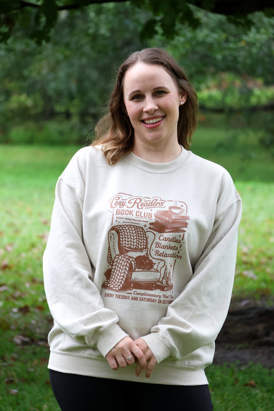 Cozy Reader Crewneck Sweater