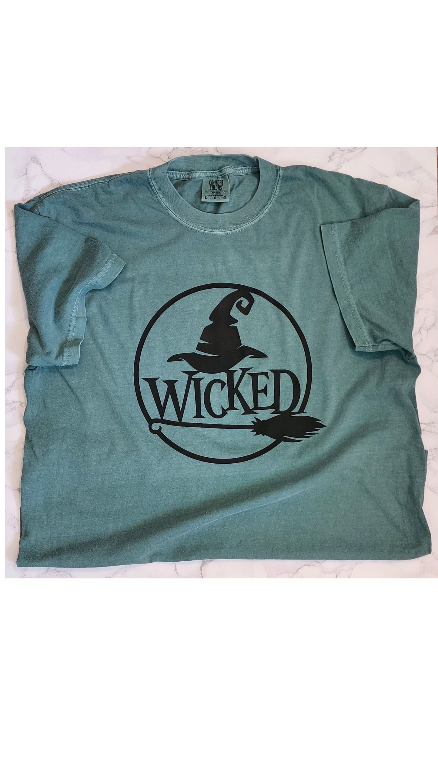 Witch Hat & Broom T shirt